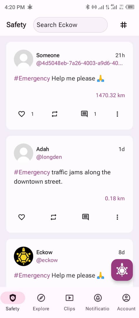 Eckow App Screenshot